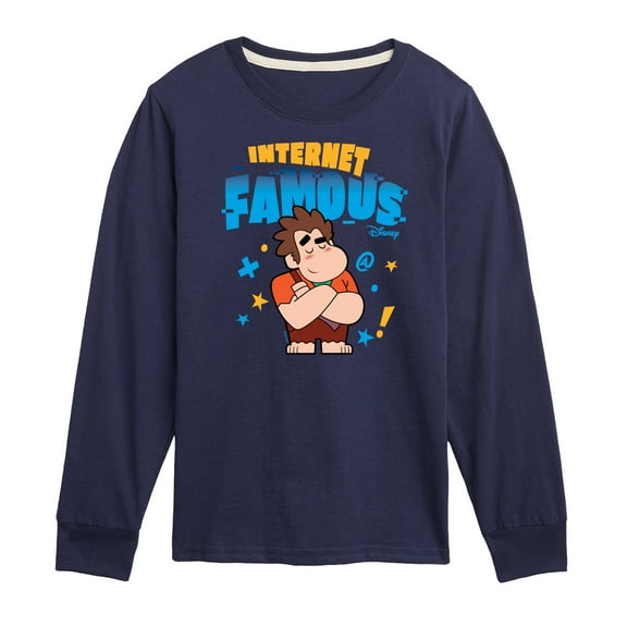 Disney Wreck It Ralph - Internet Famous - Toddler & Youth Long Sleeve Graphic T-Shirt