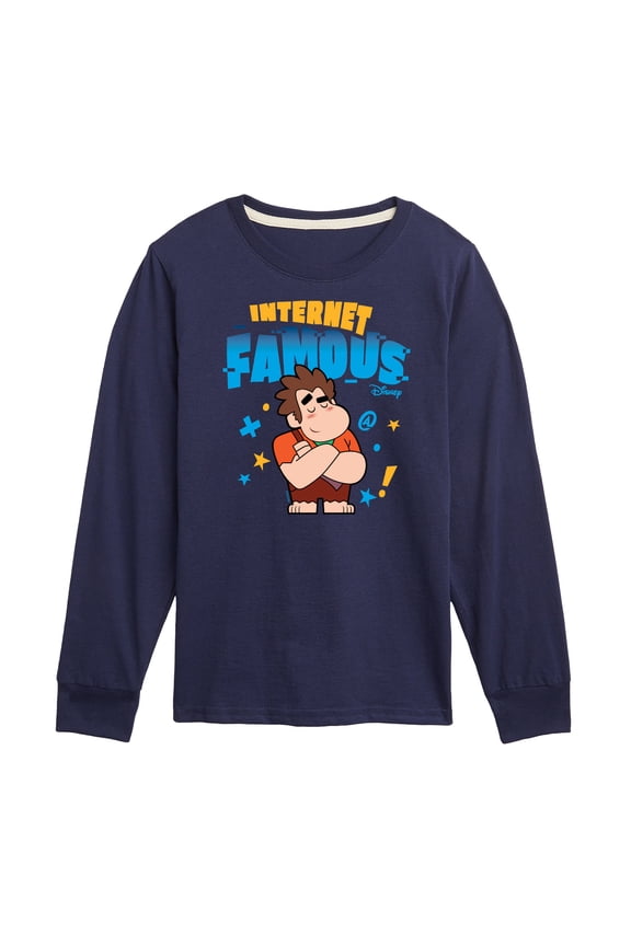 Wreck It Ralph - Internet Famous - Toddler & Youth Long Sleeve Graphic T-Shirt