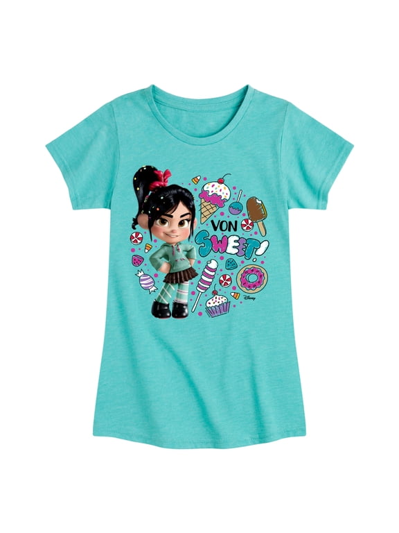 Wreck It Ralph - Life Size Von Sweet - Toddler & Youth Girls Short Sleeve Graphic T-Shirt
