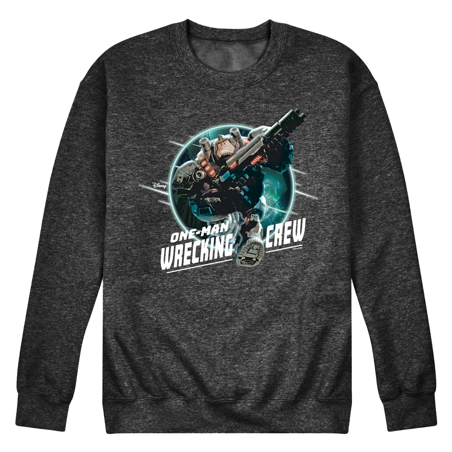 Disney Wreck It Ralph - One Man Wrecking Crew - Men's Crew Neck Fleece ...