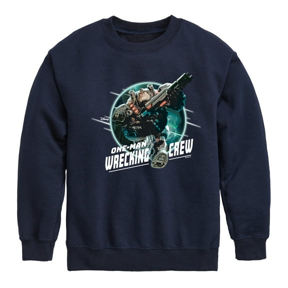 Disney Wreck It Ralph - One-Man Wrecking Crew - Toddler & Youth Crewneck Fleece Sweatshirt