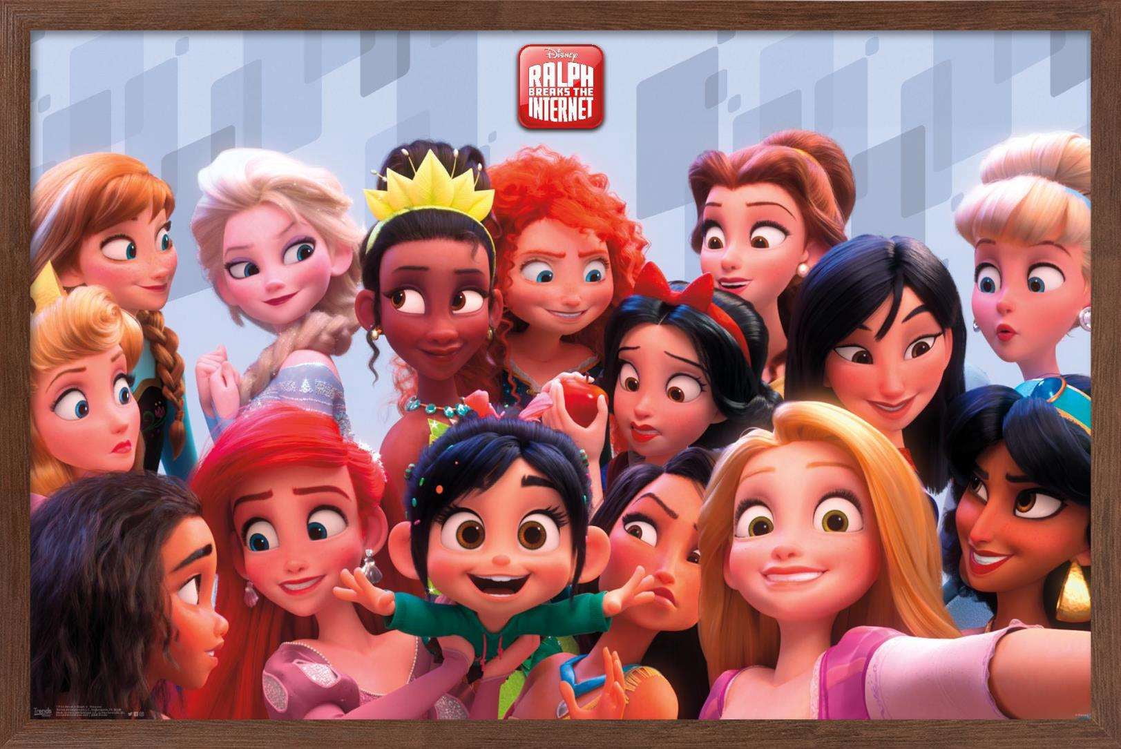 Wrecing Ralph Disney Wreck It Ralph: Ralph Breaks The Internet - Princess Wall Poster ...