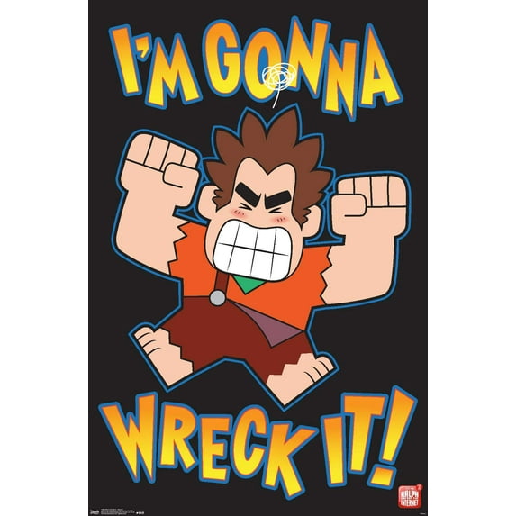 Disney Wreck It Ralph: Ralph Breaks The Internet - Wreck It Wall Poster, 14.725" x 22.375"