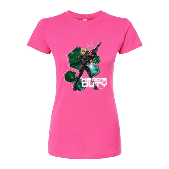 Disney Wreck It Ralph - Sergeant Tammy Hero's Duty - Juniors Fitted Graphic T-Shirt