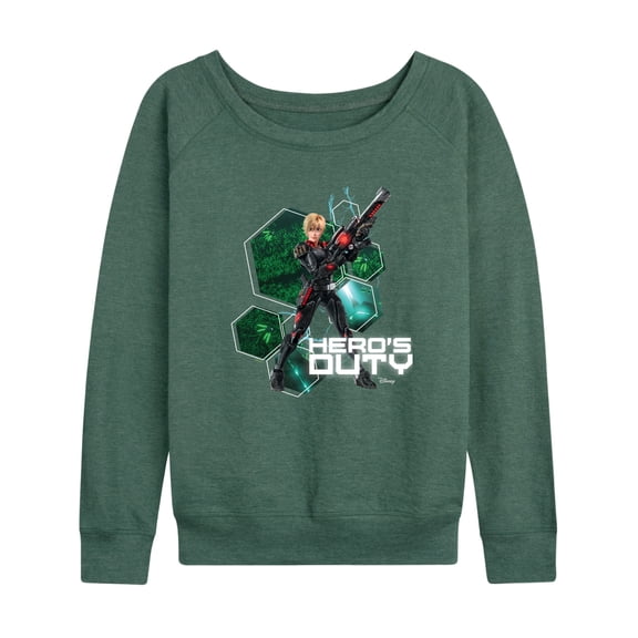 Disney Wreck It Ralph - Sergeant Tammy Hero's Duty - Women's Lightweight French Terry Long Sleeve Shirt