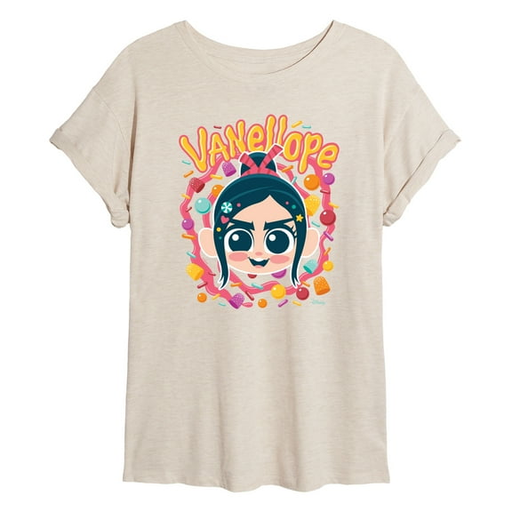 Disney Wreck It Ralph - Vanellope & Candy - Women's Oversized T-Shirt