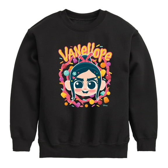 Disney Wreck It Ralph - Vanellope & Candy - Toddler & Youth Crewneck Fleece Sweatshirt