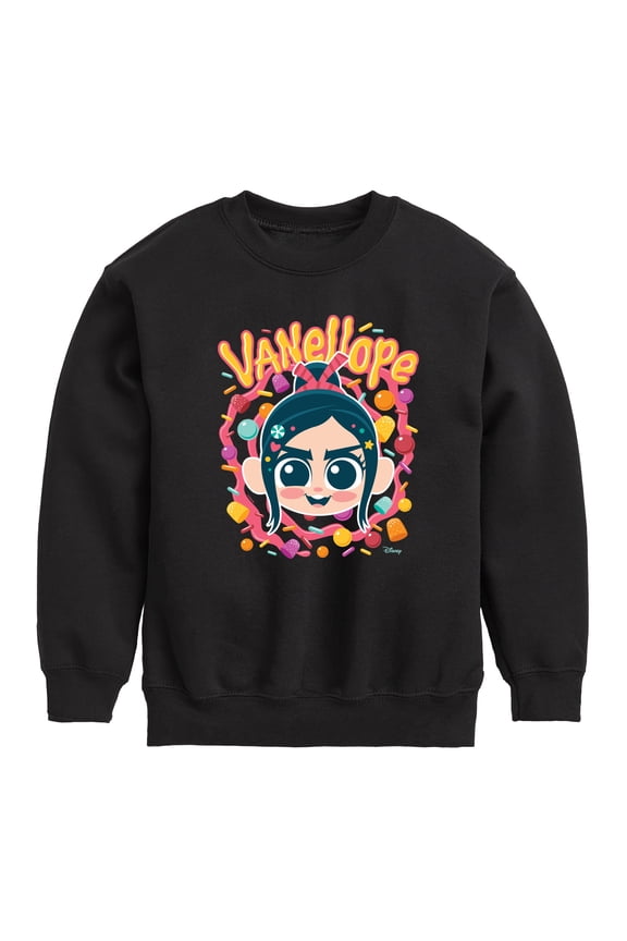 Wreck It Ralph - Vanellope & Candy - Toddler & Youth Crewneck Fleece Sweatshirt
