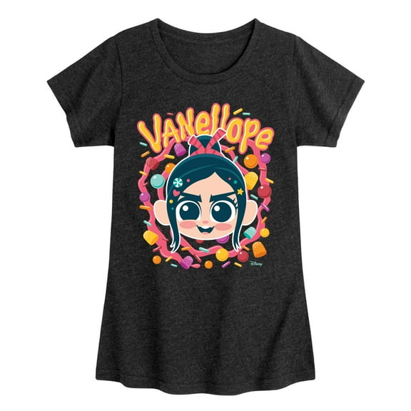 Disney Wreck It Ralph - Vanellope & Candy - Toddler & Youth Girls Short Sleeve Graphic T-Shirt