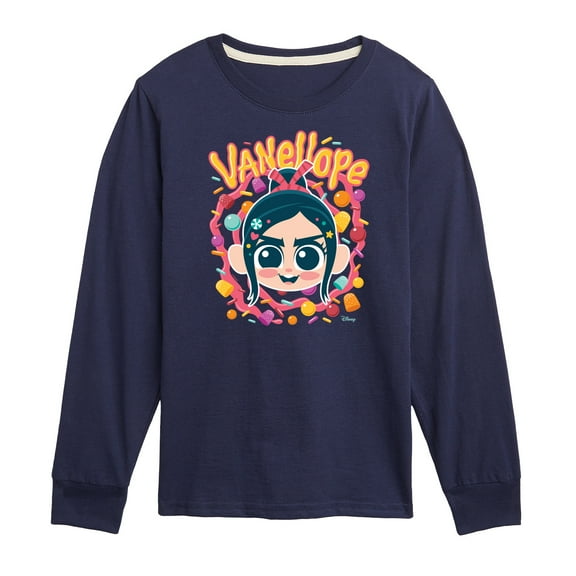 Disney Wreck It Ralph - Vanellope & Candy - Toddler & Youth Long Sleeve Graphic T-Shirt