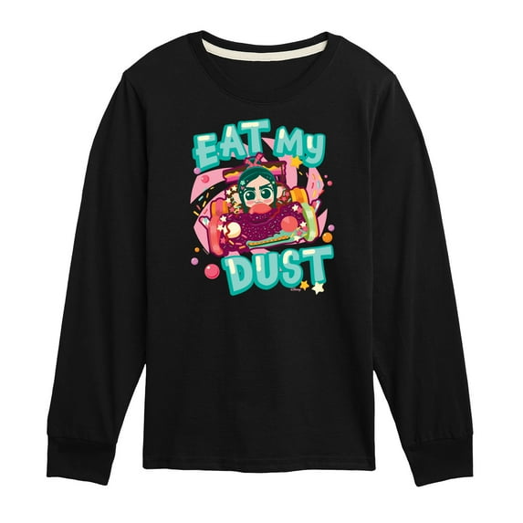 Disney Wreck It Ralph - Vanellope Eat My Dust - Toddler & Youth Long Sleeve Graphic T-Shirt