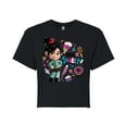 thumbnail image 1 of Disney Wreck It Ralph - Von Sweet & Candy - Juniors Cropped Cotton Blend T-Shirt, 1 of 4
