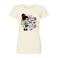 thumbnail image 1 of Disney Wreck It Ralph - Von Sweet & Candy - Juniors Fitted Graphic T-Shirt, 1 of 4