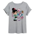 thumbnail image 1 of Disney Wreck It Ralph - Von Sweet & Candy - Women's Oversized T-Shirt, 1 of 4