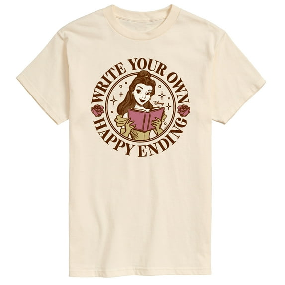 Disney - Write Your Own Ending Belle - Men's Short Sleeve Graphic T-Shirt