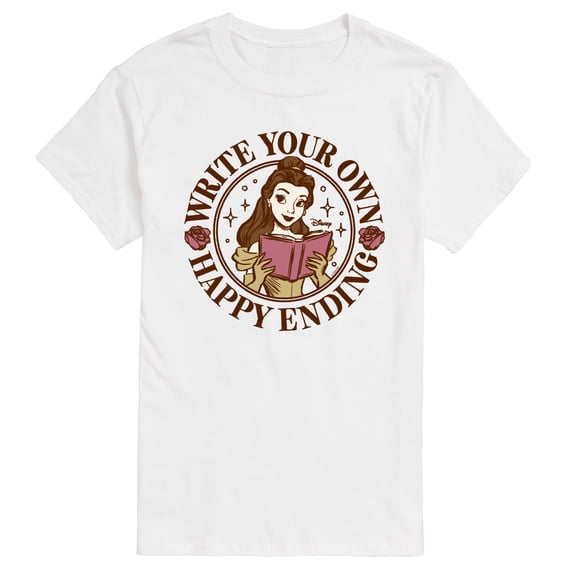 Disney - Write Your Own Ending Belle - Men's Short Sleeve Graphic T-Shirt