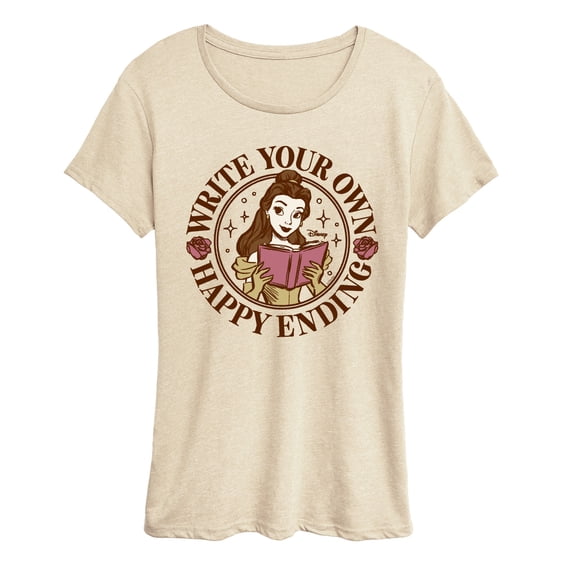 Disney - Write Your Own Ending Belle - Women's Short Sleeve Graphic T-Shirt
