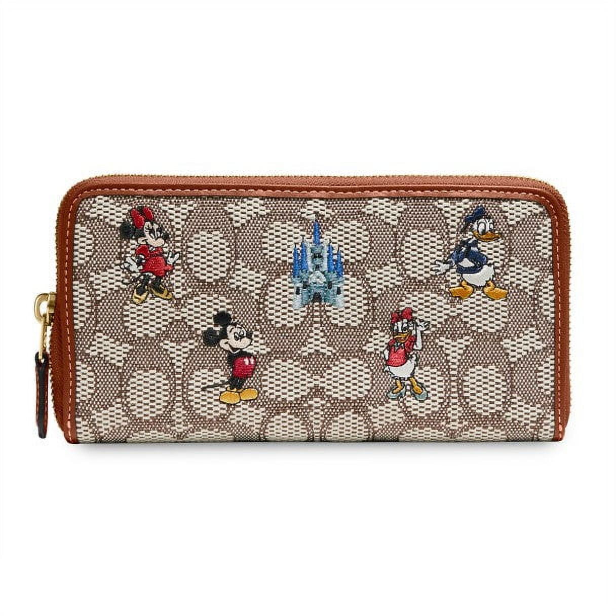 COACH®  Disney X Coach Long Zip Around Wallet With Signature