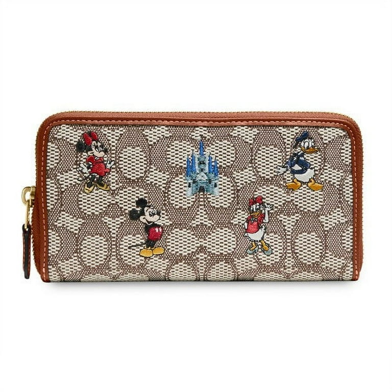 Disney Winking Mickey Mouse Glovetanned Leather Accordion Zip Wallet -  Seven Season