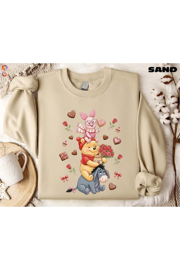 Disney Xoxo Faux Yarn Crochet Disney Couple Mickey Sweatshirt All size S-3XL