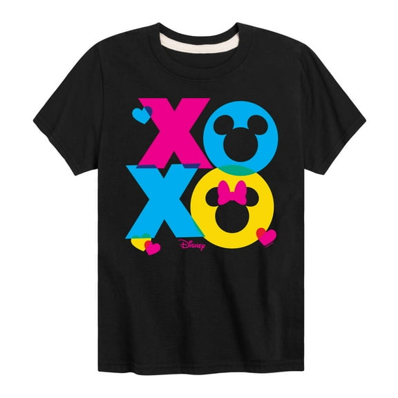 Disney - Xoxo Stacked - Toddler & Youth Short Sleeve Graphic T-Shirt