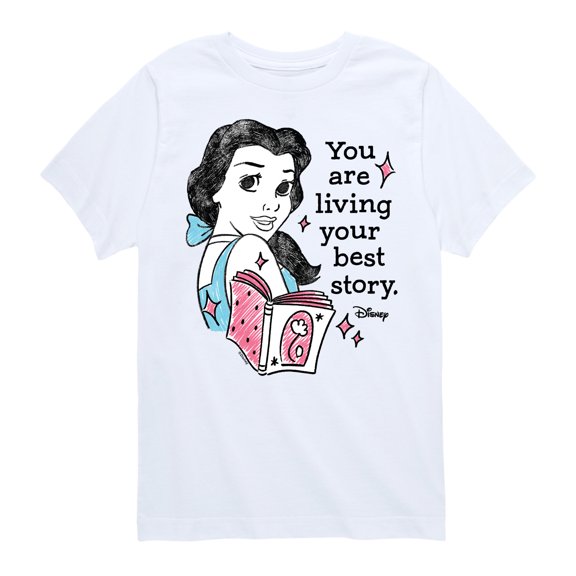 Disney - You Are Living Your Best Story - Toddler & Youth Short Sleeve Graphic T-Shirt