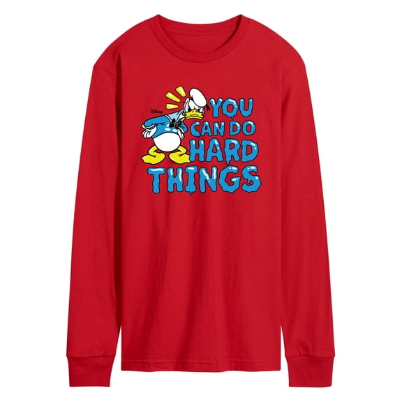 Disney - You Can Do Hard Things - Men's Long Sleeve Graphic T-Shirt