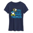 thumbnail image 1 of Disney - You Can Do Hard Things - Women's Short Sleeve Graphic T-Shirt, 1 of 5