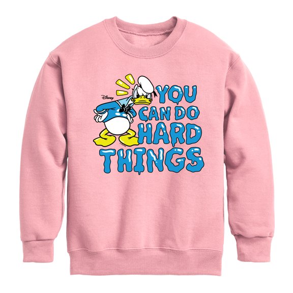 Disney - You Can Do Hard Things - Youth Crewneck Fleece Sweatshirt
