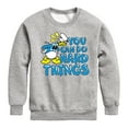 thumbnail image 1 of Disney - You Can Do Hard Things - Youth Crewneck Fleece Sweatshirt, 1 of 5