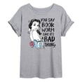 thumbnail image 1 of Disney - You Say Bookworm Like Its A Bad Thing  - Juniors Ideal Flowy Muscle T-Shirt, 1 of 4