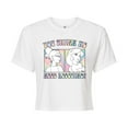 thumbnail image 1 of Disney - You Think We Need Rescuing  - Juniors Cropped Cotton Blend T-Shirt, 1 of 4