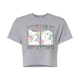 thumbnail image 1 of Disney - You Think We Need Rescuing  - Juniors Cropped Cotton Blend T-Shirt, 1 of 4