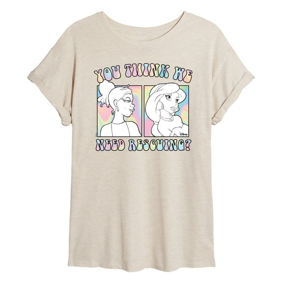 Disney - You Think We Need Rescuing  - Women's Oversized T-Shirt