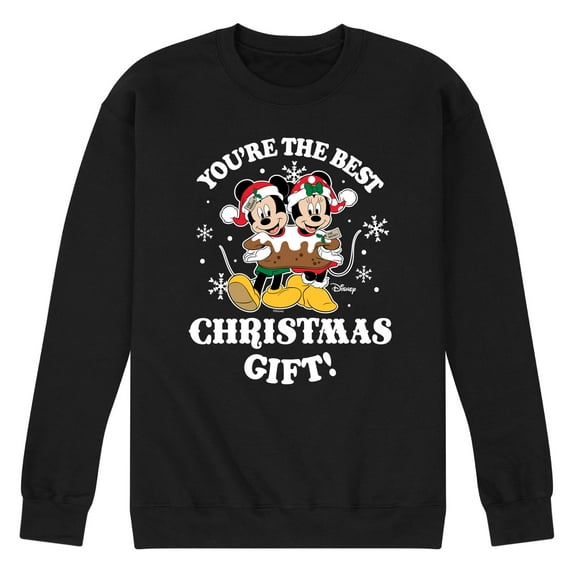 Disney - Youre The Best Christms Gift Mickey And Minnie - Men's Crew Fleece Sweatshirt Sweatshirt