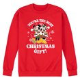 thumbnail image 1 of Disney - Youre The Best Christms Gift Mickey And Minnie - Men's Crew Fleece Sweatshirt Sweatshirt, 1 of 5