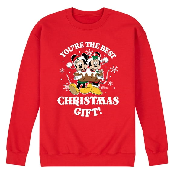 Disney - Youre The Best Christms Gift Mickey And Minnie - Men's Crew Fleece Sweatshirt Sweatshirt