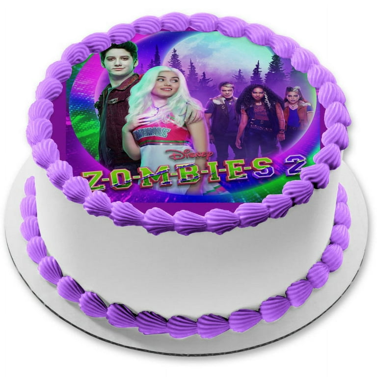Disney Zombies 2 Edible Image Cake Topper 8in round ABPID51030
