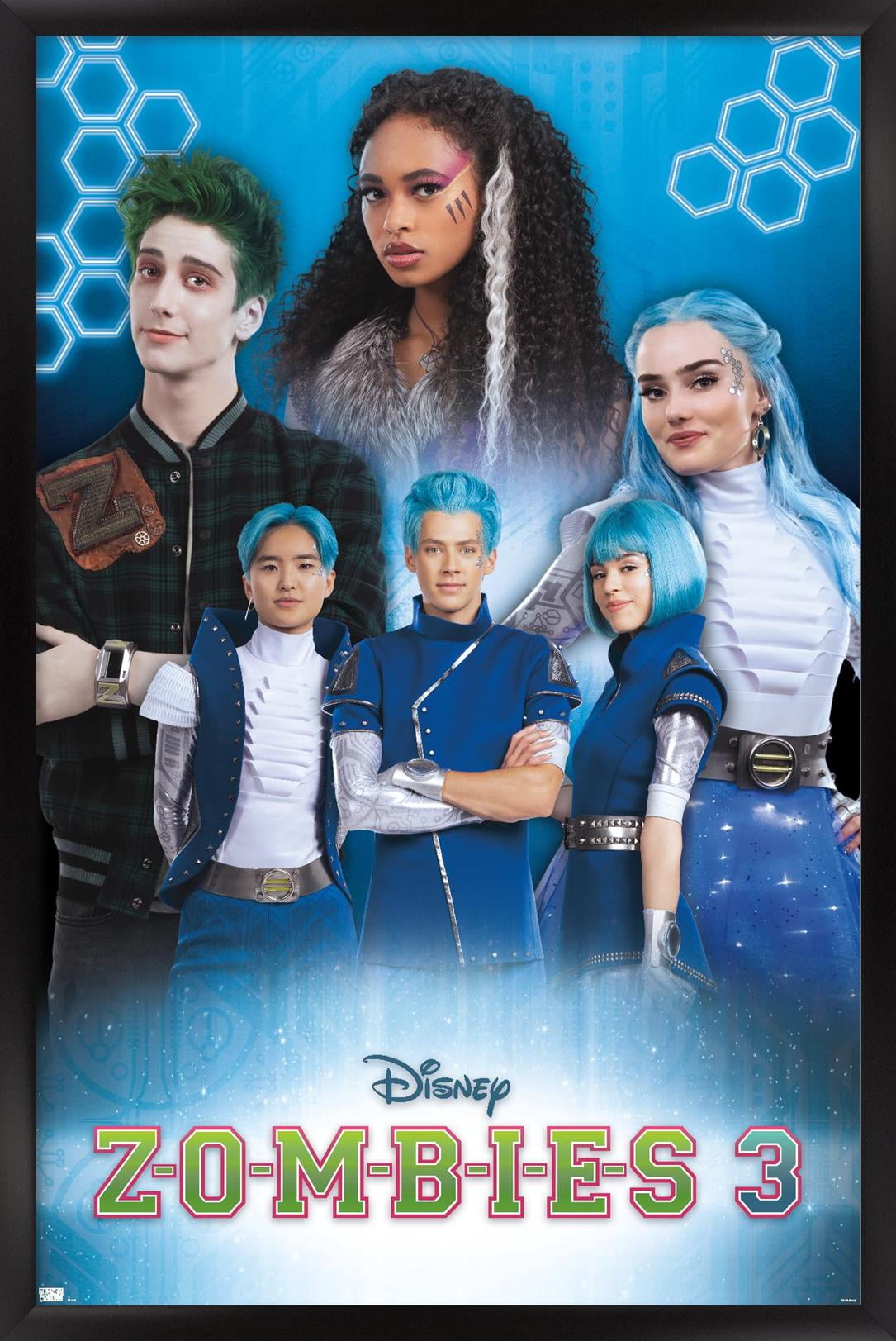 Disney Descendants 3 - Grid Wall Poster with Push Pins, 22.375 x 34 
