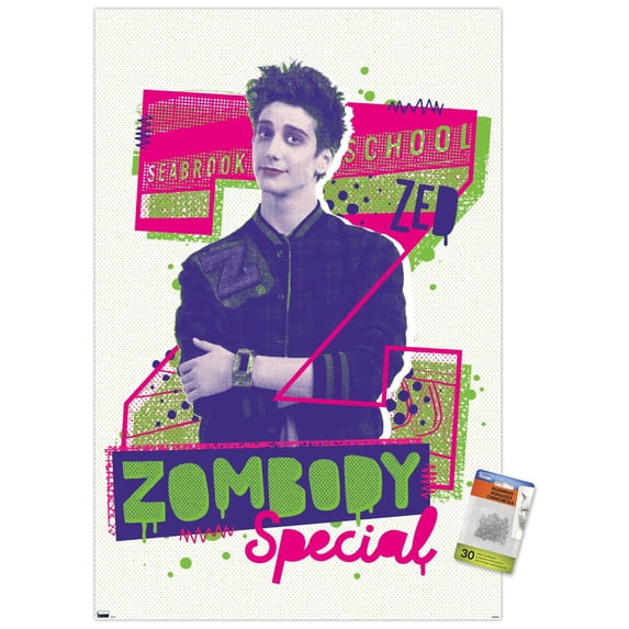 Disney Zombies 3 - Zed Wall Poster with Pushpins, 22.375" x 34"