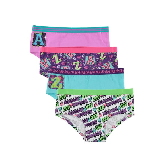 Disney Zombies Girls Stretch Hipster Briefs Underwear, 4-Pack Sizes 6-10
