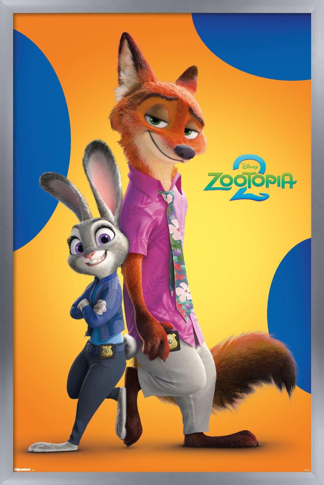 Disney Zootopia 2 (2025) - Nick & Judy Wall Poster with Magnetic
