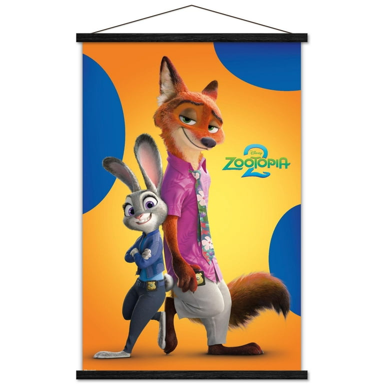 Disney Zootopia 2 (2025) - Nick & Judy Wall Poster with Magnetic