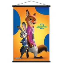 Disney Zootopia 2 (2025) - Nick & Judy Wall Poster with Magnetic Frame, 22.375" x 34"