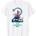 thumbnail image 1 of Disney Zootopia 2 Funny Group Shot Movie Poster T-Shirt, 1 of 4