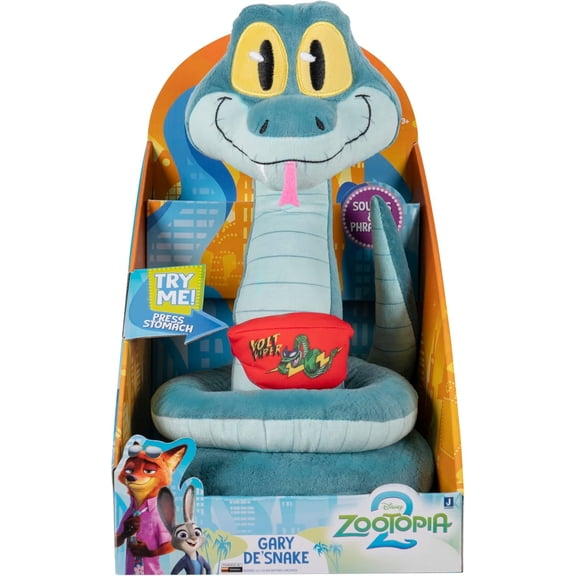 Disney Zootopia 2 Gary De'Snake Plush with Sound