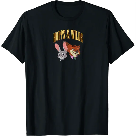 Disney Zootopia 2 Hopps And Wilde Best Team Distressed Style T-Shirt