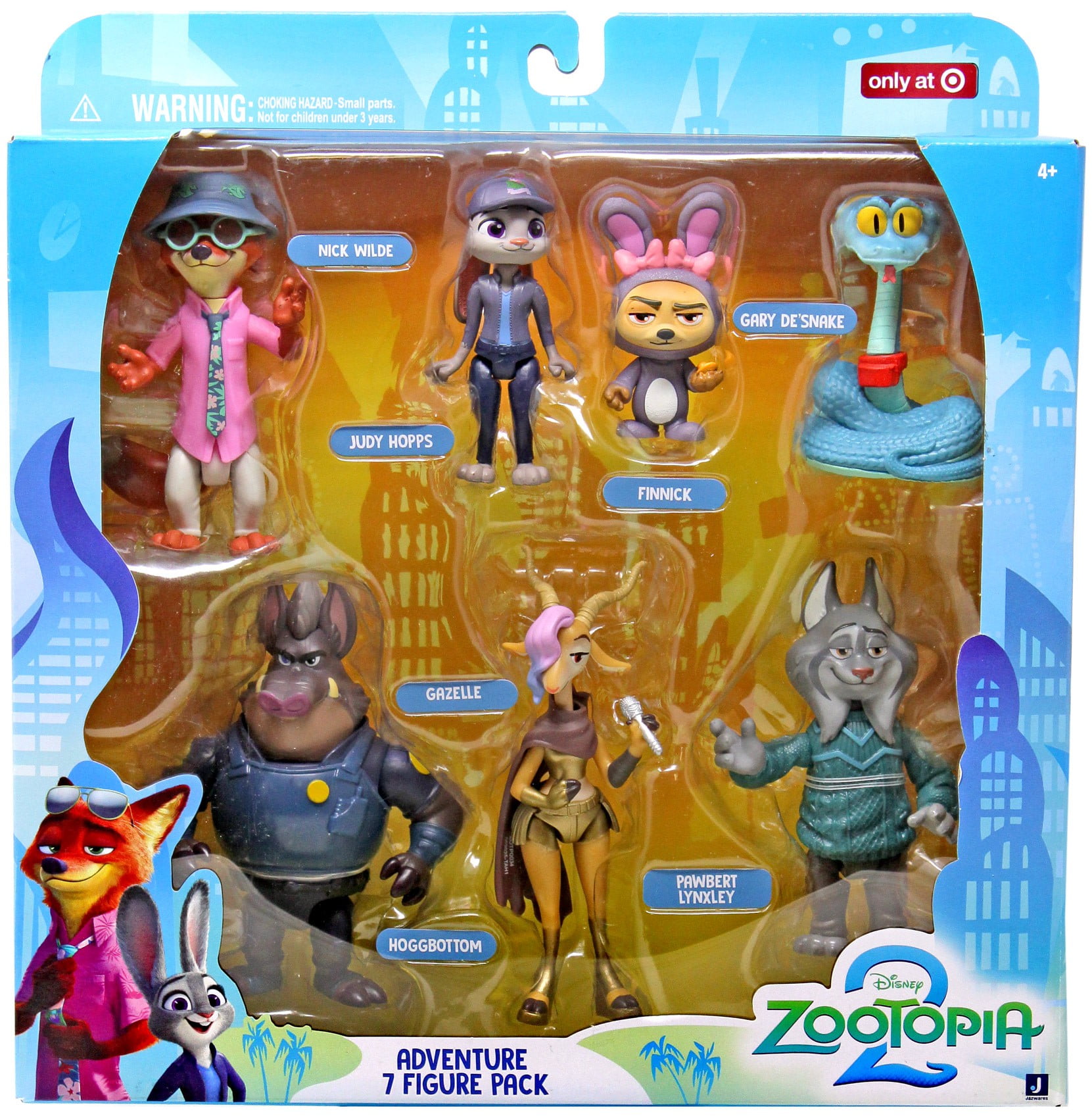 Disney Zootopia 2 Nick Wilde, Judy Hopps, Gary De'Snake, Finnick