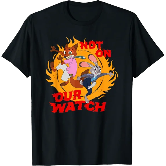 Disney Zootopia 2 Not On Our Watch Judy Hopps And Nick Wilde T-Shirt
