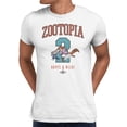 thumbnail image 1 of Disney Zootopia 2 Run Together Men's T Shirt (White, S-XXXL), 1 of 4
